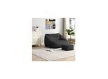 HOME DELUXE Sitzsack mit Hocker COZY - Anthrazit