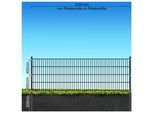 Fa-Bausysteme Doppelstabzaun Anthrazit 8-6-8 Plättchen 830 mm 45 m