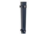 Fa-Bausysteme Eckzaunpfosten Anthrazit Klemmplättchen Höhe: 1430 mm
