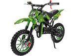 Mini-Crossbike Delta, Benzin-Motorrad, Pocketbike, Dirtbike, 49 ccm, bis zu 40 km/h, Scheibenbremsen (Gruen)