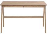 MCA furniture Schreibtisch »Delia«, Asteiche Massivholz geölt mit Schubladen, Breite 120 cm