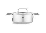 Fissler Bratentopf , Silberfarben , Metall , 2,4 l , Made in Germany , breiter Schüttrand , Kochgeschirr, Töpfe, Diverse Spezialtöpfe