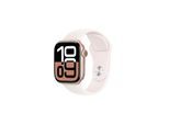 Apple Watch Series 10 GPS 42mm - Rose Gold Aluminium Case with Light Blush Sport Band - M/L