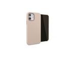 Pipetto Magnetic Leather Case for iPhone 12 mini - with magnetic holder - Dusty Pink