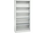 Schäfer Shop Select Regalschrank MS, 5 OH, B 950 x T 500 x H 1935 mm, Stahlblech, Lichtgrau