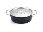 Fissler Bratentopf , Schwarz , Metall , 3,1 l , backofengeeignet, kratzfest , Kochgeschirr, Töpfe, Diverse Spezialtöpfe