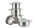 Fissler Kochtopfset , Silberfarben , Metall , 5-teilig , 16 cm,20 cm,16 cm , Made in Germany , backofengeeignet , Kochgeschirr, Töpfe, Topfsets