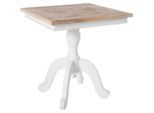 CLP Bistrotisch Holz quadratisch 70x70 cm Grasby, Esstisch für 2 bis 4 Personen, Küchentisch kompakt Shabby Chic rustikal