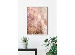 Komar Bild »Mosaik Rosso«, Formen-Kunst, (1 St.), Wandbild zur Dekoration - ohne Rahmen