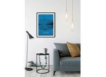 Komar Bild »Word Lake Reflection Blue«, Natur, (1 St.), Wandbild zur Dekoration - ohne Rahmen