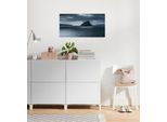 Komar Leinwandbild »Silver Sea - Grösse 60 x 30 cm«, Baum-Blätter-Natur-Berge-Blumen-Foto-Jahreszeiten-Landschaft-Meer-Strand-Palmen, (Packung, 1 St.), Keilrahmenbild mi Echtholzrahmen