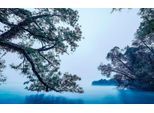Komar Vliestapete »Digitaldruck Vlies - Blue Waters - Grösse 400 x 250 cm«, bedruckt, Wohnzimmer, Schlafzimmer