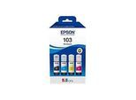 Epson 103 Multipack - 4er-Pack - Schwarz, Cyan, Magenta, Gelb - original - Nachfülltinte - für Epson L1210, L3210, L3211, L3256, L3260, L3266; EcoTank L11050, L1250, L3210, L3250, L3260