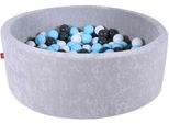 Knorrtoys® Bällebad »Soft, Grey«, mit 300 Bällen creme/Grey/lightBlue; Made in Europe