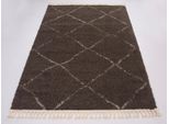 Hochflor-Teppich "Donna" Gr. 6, braun (braun, creme), B:200cm H:30mm L:290cm, Kunstfaser, GALLERY M BRANDED BY MUSTERRING, Teppiche, Wohnzimmer