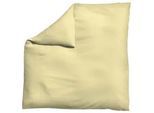 Schlafgut Bettdeckenbezug , Gelb , Textil , Uni , 200x200 cm , Textiles Vertrauen - Oeko-Tex®, AZO-frei, Bsci, Oeko-Tex® Standard 100, Oeko-Tex® Made IN Green , pflegeleicht, atmungsaktiv, bügelleicht, schadstoffgeprüft, weiche und anschmiegsame Oberfläche, bio , Heimtextilien, Bettwäsche & Leintücher, Bettwäsche, Jersey-bettwäsche