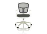 hjh OFFICE Home Office Bürostuhl TOP 108 W Stoff / Netzstoff mit Armlehnen