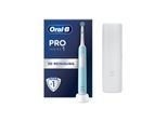 Oral-B Pro 1 Elektrische Zahnbürste Cross Action Caribbean Blue+Reiseetui