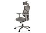 hjh OFFICE High End Bürostuhl CASSILIS W Stoff / Netzstoff mit Armlehnen (höhenverstellbar)
