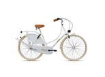 KCP Van Holland City Damen Fahrrad 28 Zoll Citybike Hollandrad mit 3 Gängen Cityrad Stadtrad 165 - 175 cm weiß 53 cm