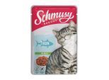 Schmusy Ragout Nassfutter Katze Adult in Gelee Thunfisch 88x100 g