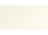 Servierteller VILLEROY & BOCH "Manufacture Rock Rechteckig", weiss (weiß), B:18cm L:35cm, Porzellan, Servierplatten, Servierteller