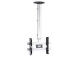 VCM Universal TV Deckenhalterung 26-40 Zoll bis 55 kg bis VESA bis 400x300 höhverstelbar 74-130 cm TV Halterung 360 Grad schwenkbar drehbar und 15 Grad neigbar Fernseher Halter - CM3