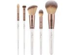 Luvia Cosmetics Pinsel Gesichtspinsel Prime Vegan Coffee Blush Brush + Higlighter Brush + Powder Brush + Precision Blender + Eye Shader 1 Stk. (34,10 € / 1 Stk.)