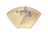 Villeroy und Boch Arena Eck Eckspüle 672900KD Spülbecken, fossil CeramicPlus