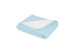 Kikkaboo Babydecke gestrickt Dream big 100 x 75 cm, Schmusedecke, 100% Baumwolle hellblau