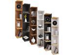 VCM Holzregal stehend platzsparendes Regal Maße: H. 97 x B. 15 x T. 17 cm Elegantes Regal stehend Aufbewahrungsregal Bücherregal - Honsa