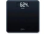 Beurer Personenwaage , Schwarz , Glas , 31.00x2.8x31.00 cm , LCD-Display, automatisches Ein-/Ausschalten, hohe Tragkraft , Freizeit & Co, Wellness & Gesundheit, Gesundheit