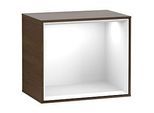 Villeroy und Boch Finion Regalmodul FD10GFGN 41,8x35,6x27cm, Regal Glossy White, Walnut veneer