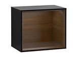 Villeroy und Boch Finion Regalmodul FD10GNPH 41,8x35,6x27cm, Regal Walnut Veneer, Glossy Black Lacquer