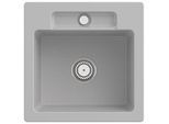 Villeroy und Boch Siluet Spüle 334501SM mit Ablaufgarnitur und Handbetätigung, Steam