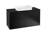 Villeroy und Boch Finion Waschtischunterschrank G26200PD 120x60,3cm, Emotion, Abdeckplatte black matt, Black matt lacquer