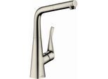 hansgrohe Metris M7114-H320 Küchenarmatur 73812800 Edelstahl-Optik, mit sBox, mit Ausziehbrause