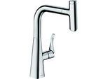 hansgrohe Metris Select M7115-H240 Küchenarmatur 73802000, chrom, ausziehbarer Auslauf, mit sBox