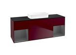 Villeroy und Boch Finion Waschtischunterschrank F742GKHB 160x60,3x50,1cm, Regale Anthracite matt lacquer, Peony Matt