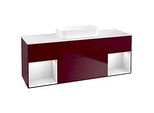 Villeroy und Boch Finion Waschtischunterschrank F741MTHB 160x60,3x50,1cm, Regale White matt lacquer, Peony Matt
