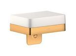 hansgrohe Axor Lotionspender 42819250 mit Ablage, Glas, brushed gold optic