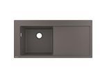 hansgrohe Einbauspüle 43330290 1050 x 510 mm, 1 Hauptbecken links, Abtropffläche, steingrau