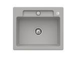 Villeroy und Boch Siluet Spüle 334602KD mit Ablaufgarnitur und Exzenterbetätigung, Fossil