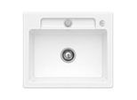 Villeroy und Boch Siluet Spüle 334602R1 mit Ablaufgarnitur und Exzenterbetätigung, weiß