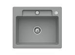 Villeroy und Boch Siluet Spüle 334602SL mit Ablaufgarnitur und Exzenterbetätigung, Stone