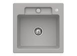 Villeroy und Boch Siluet Spüle 334502KD mit Ablaufgarnitur und Exzenterbetätigung, Fossil