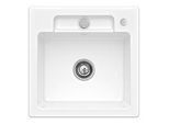 Villeroy und Boch Siluet Spüle 334502R1 mit Ablaufgarnitur und Exzenterbetätigung, weiß