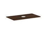 hansgrohe Xelu Q Konsole 54114630 980 x 550 mm, Ausschnitt mittig, Aufsatzwaschtisch ohne Hahnloch, Nussbaum dunkel