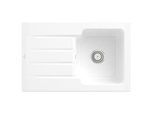 Villeroy und Boch Architectura Spüle 334001KG Snow White, Ablaufgarnitur mit Handbetätigung