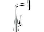 hansgrohe Metris Select M7115-H320 Küchenarmatur 73803000, chrom, ausziehbarer Auslauf, mit sBox